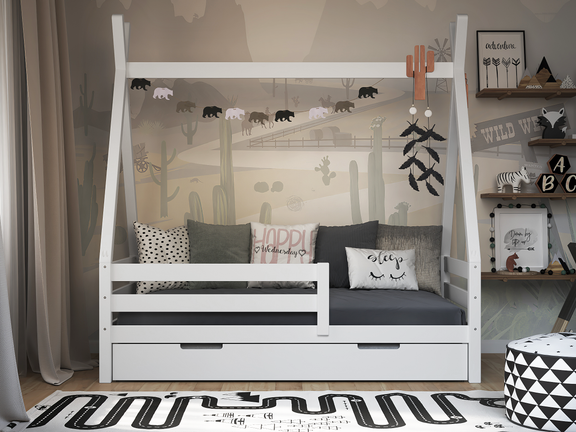 White Montessori Bed