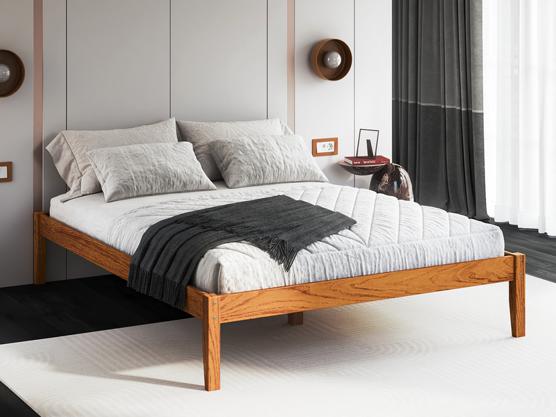 Mary Cherry Platform Queen Bed