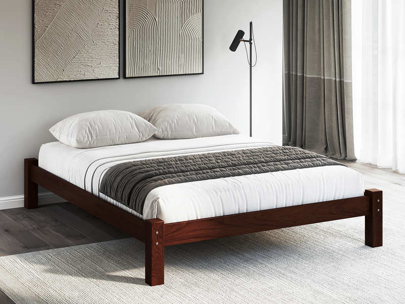 Dark Walnut Queen Bed