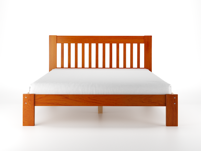 Bianca Red Mahogany Queen Bed