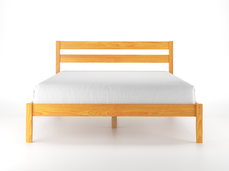 Golden Walnut Queen Bed